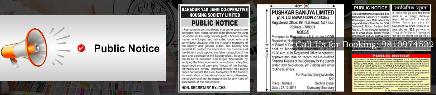 public notice ad